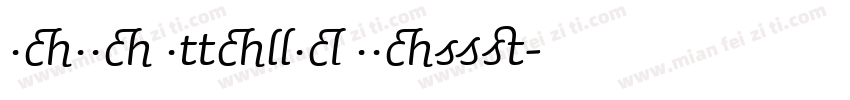 Sauna Italic Swash字体转换